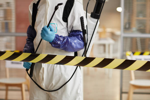 Professional Sewage Cleanup technician working in Kaylor, SD
